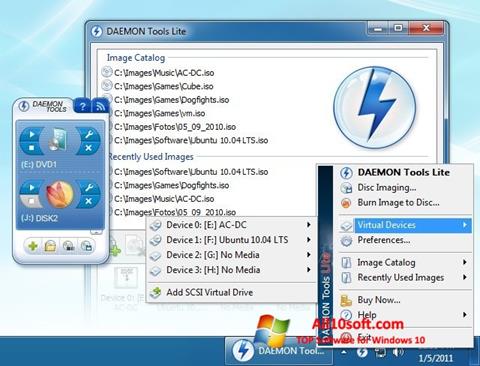 Screenshot DAEMON Tools Lite Windows 10