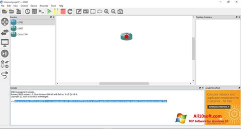 Screenshot GNS3 Windows 10