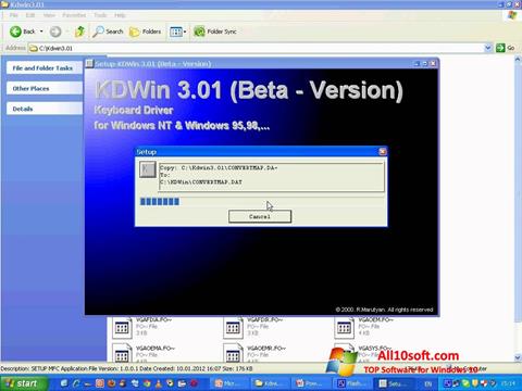 Screenshot KDWin Windows 10