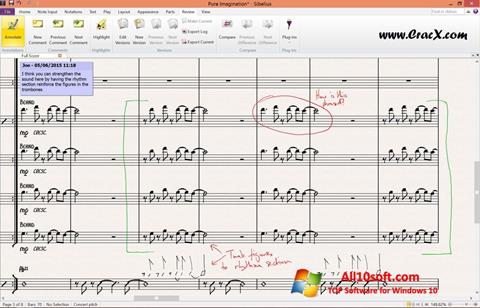 Screenshot Sibelius Windows 10
