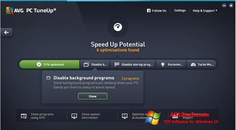 Screenshot AVG PC Tuneup Windows 10
