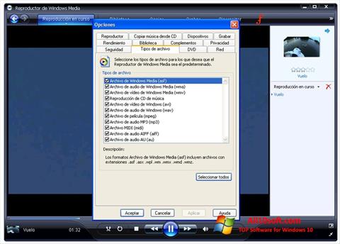 Screenshot Windows Media Player Windows 10