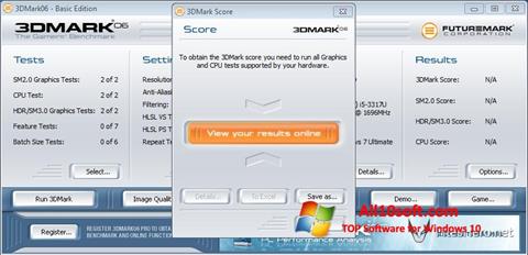 Screenshot 3DMark06 Windows 10