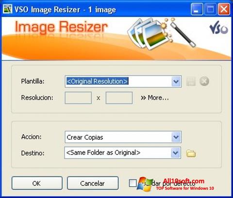 Screenshot VSO Image Resizer Windows 10