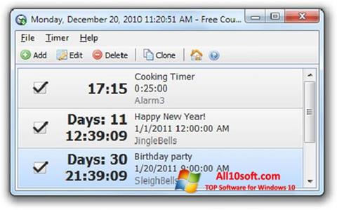 Screenshot Free Countdown Timer Windows 10