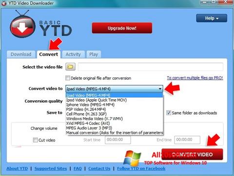 Screenshot YTD Video Downloader Windows 10