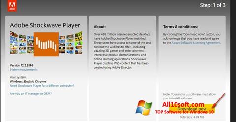 Screenshot Adobe Shockwave Player Windows 10