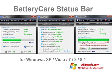 Screenshot BatteryCare Windows 10