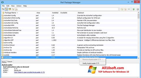 Screenshot ActivePerl Windows 10