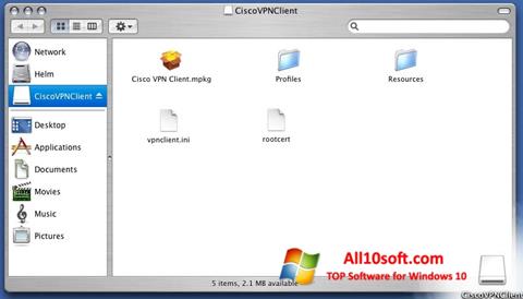 Screenshot Cisco VPN Client Windows 10