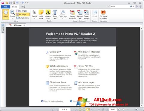 Screenshot Nitro PDF Reader Windows 10