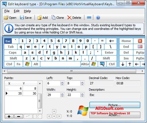 Screenshot Virtual Keyboard Windows 10