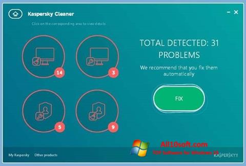 Screenshot Kaspersky Cleaner Windows 10