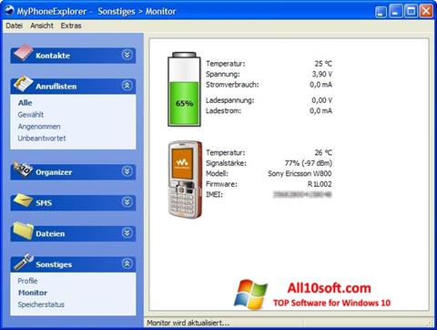 Screenshot MyPhoneExplorer Windows 10