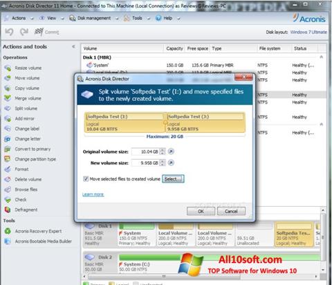 Screenshot Acronis Disk Director Suite Windows 10