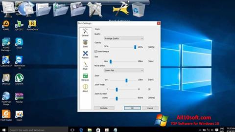 Screenshot RocketDock Windows 10