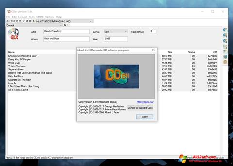 Screenshot CDex Windows 10